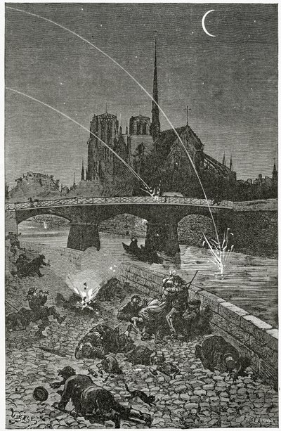 Paris unter Beschuss, 19. Jahrhundert von Daniel Urrabieta Vierge